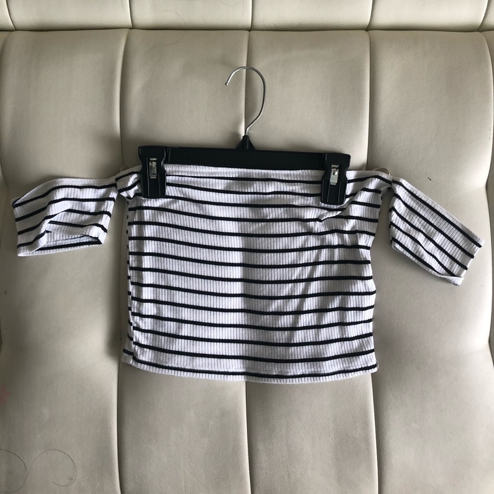 Off the shoulder crop top